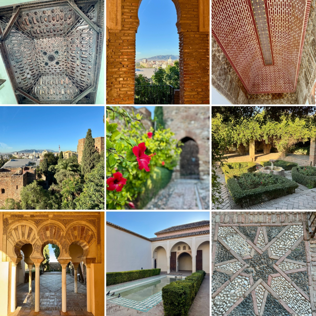 terraces and ceilings of the Alcazaba