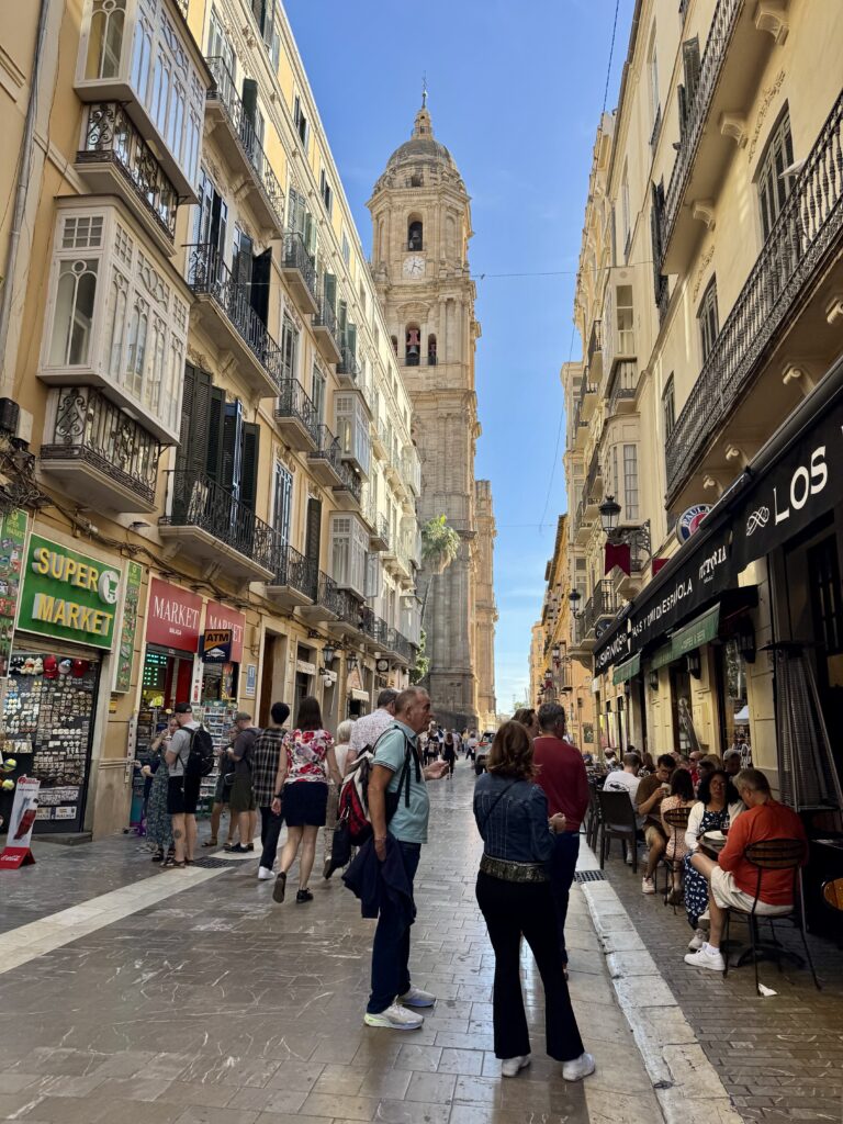 downtown streets of Malaga